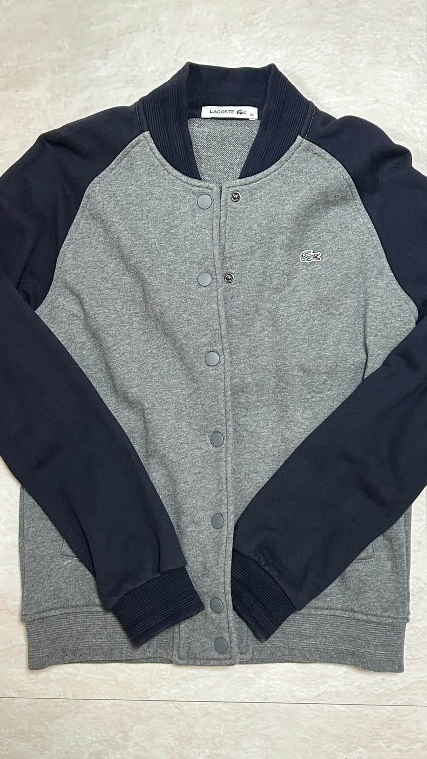 라코스테 코튼 배색 바시티 자켓 상품이미지2