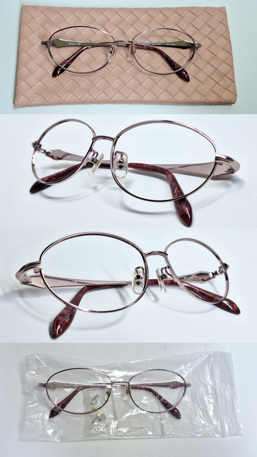 데드스톡 새상품/90s 일본 빈티지/루돌프 발렌티노 RV-956 안경테 상품이미지2