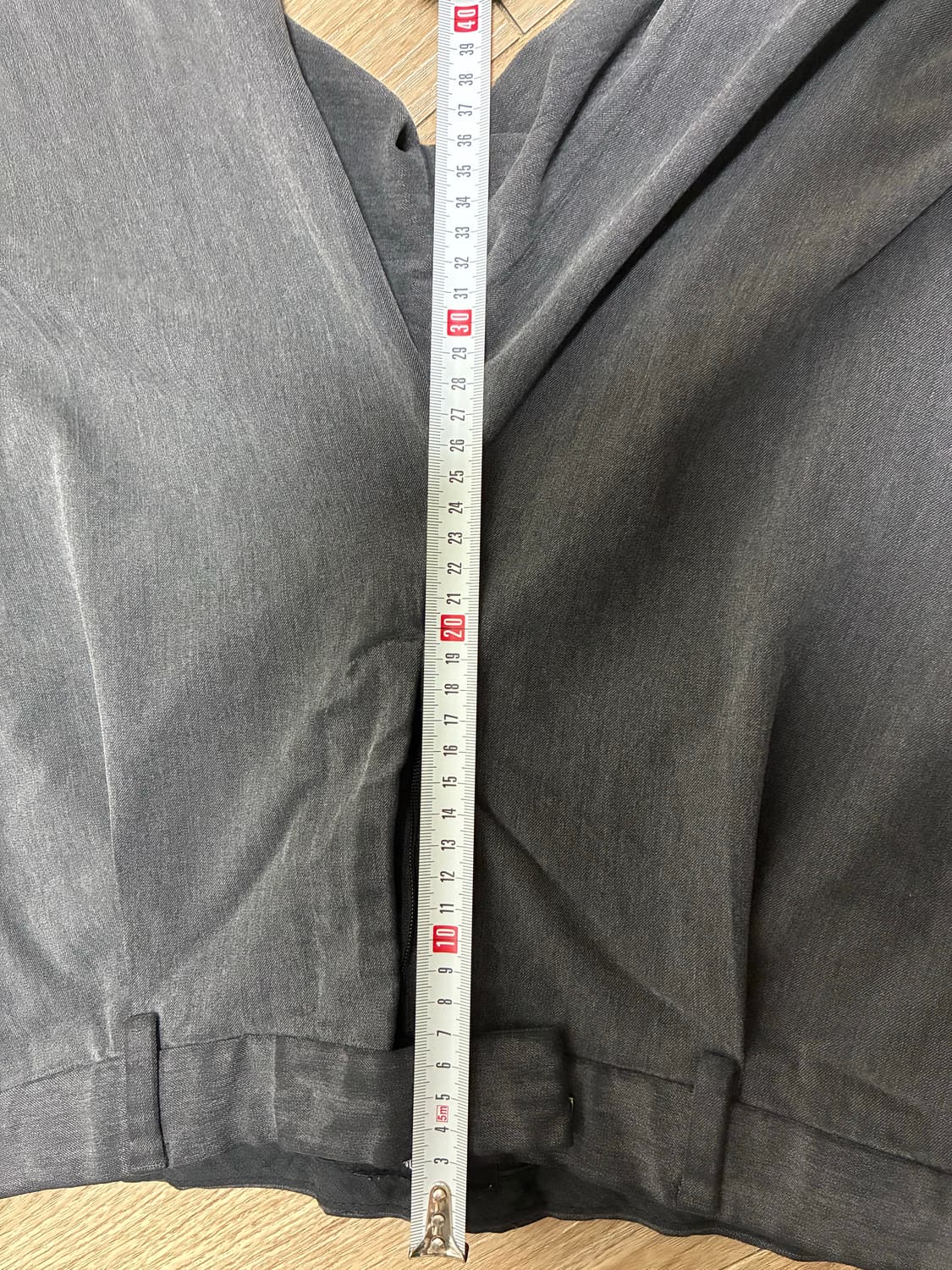 무신사 스탠다드 와이드 슬랙스 32사이즈 그레이 상품이미지5