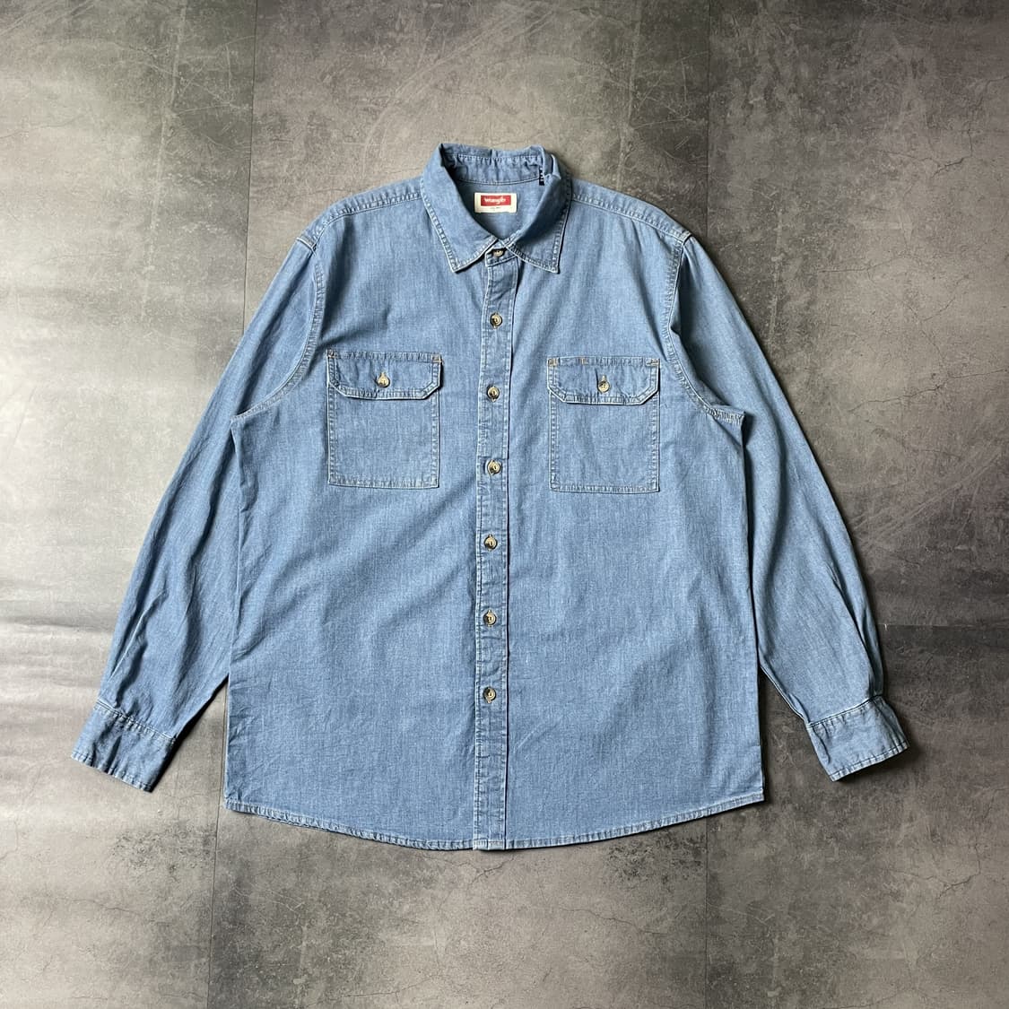 WRANGLER 랭글러 빈티지 데님 코튼셔츠 A00304 상품이미지1
