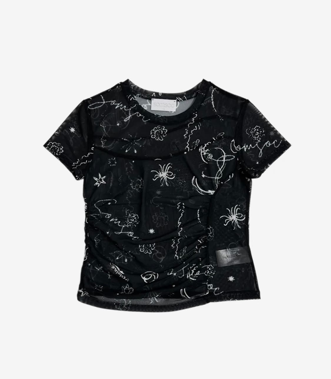 솜속 COSMO TATOO MESH TOP 상품이미지2