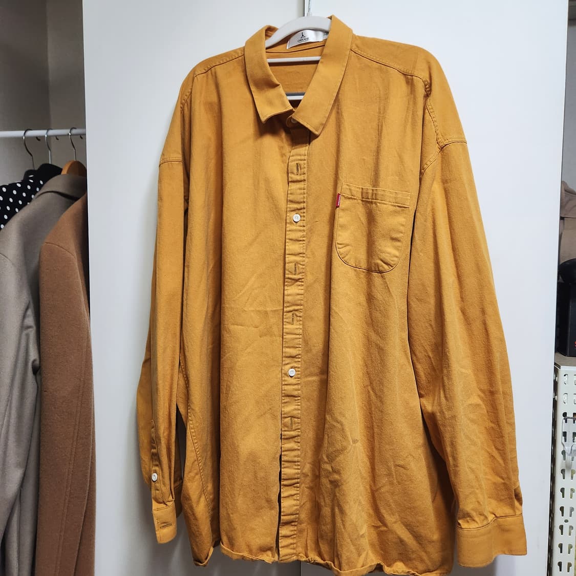 [네고가능] 오카네 주황 셔츠 상품이미지2