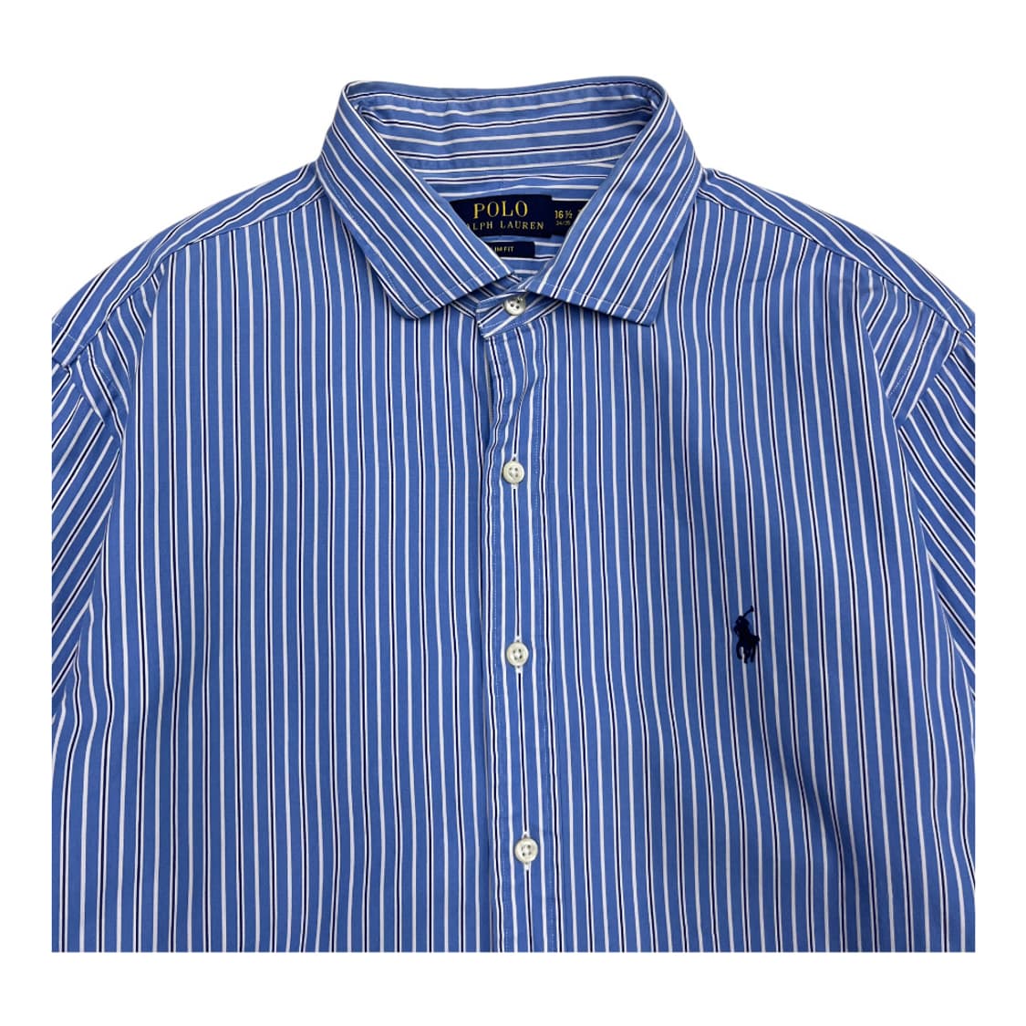 폴로 랄프로렌 네이비포니 세로 단가라 블루 셔츠 16 상품이미지4