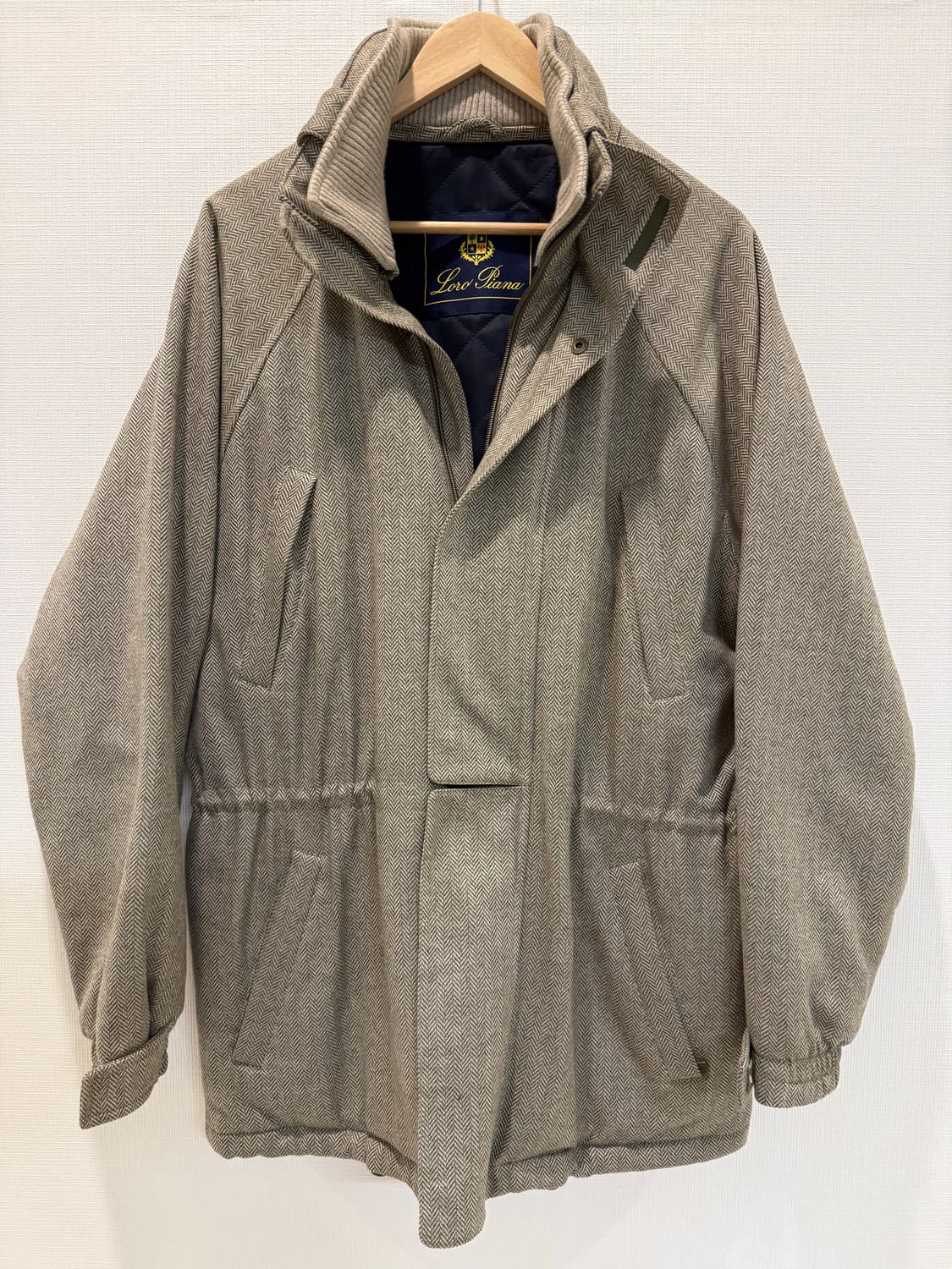 로로피아나 아이서 자켓 캐시미어 해링본 상품이미지1