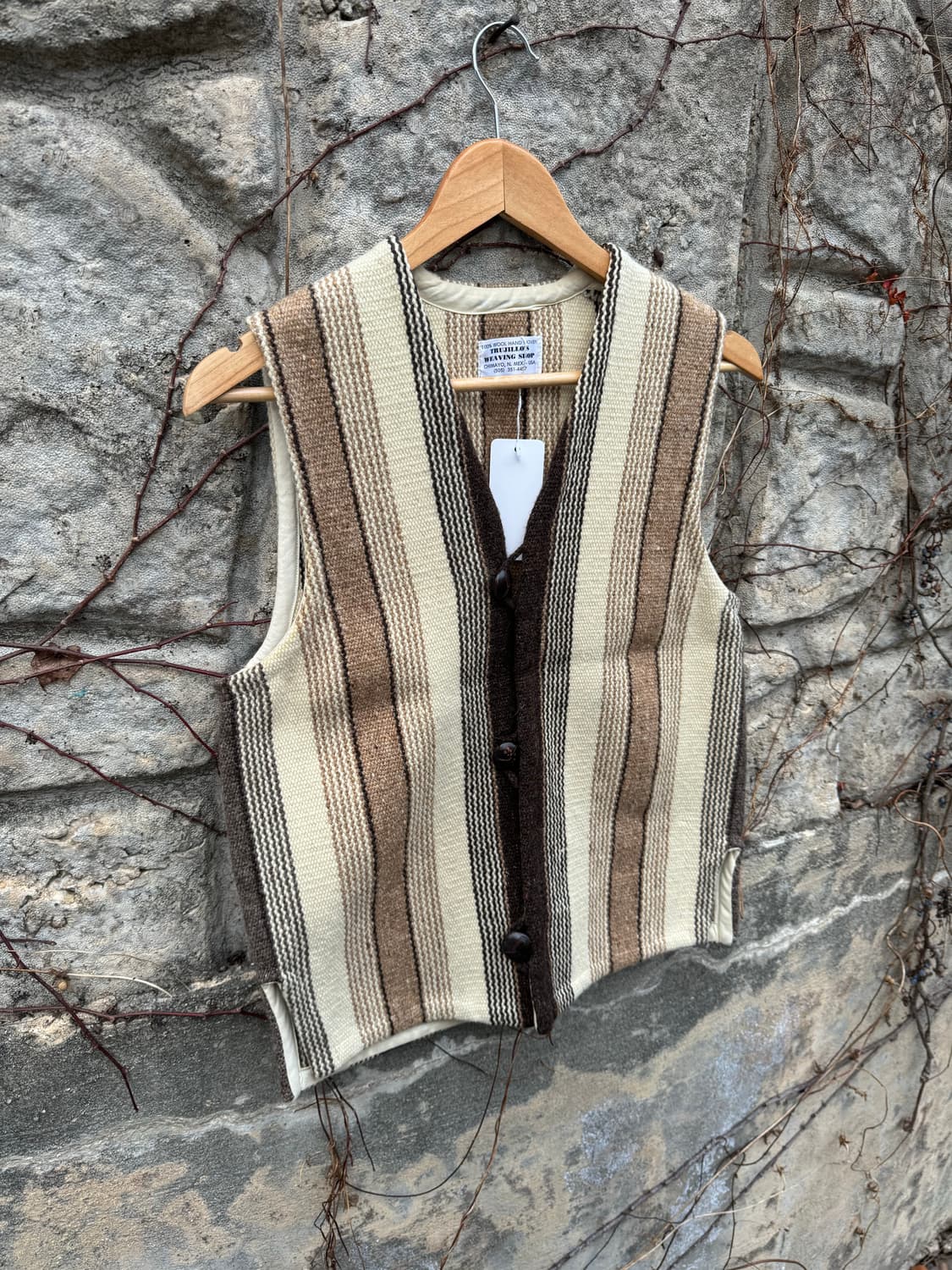 트루히요스 오르테가 스트라이프 패턴 웨스턴 치마요 베스트 조끼 상품이미지4