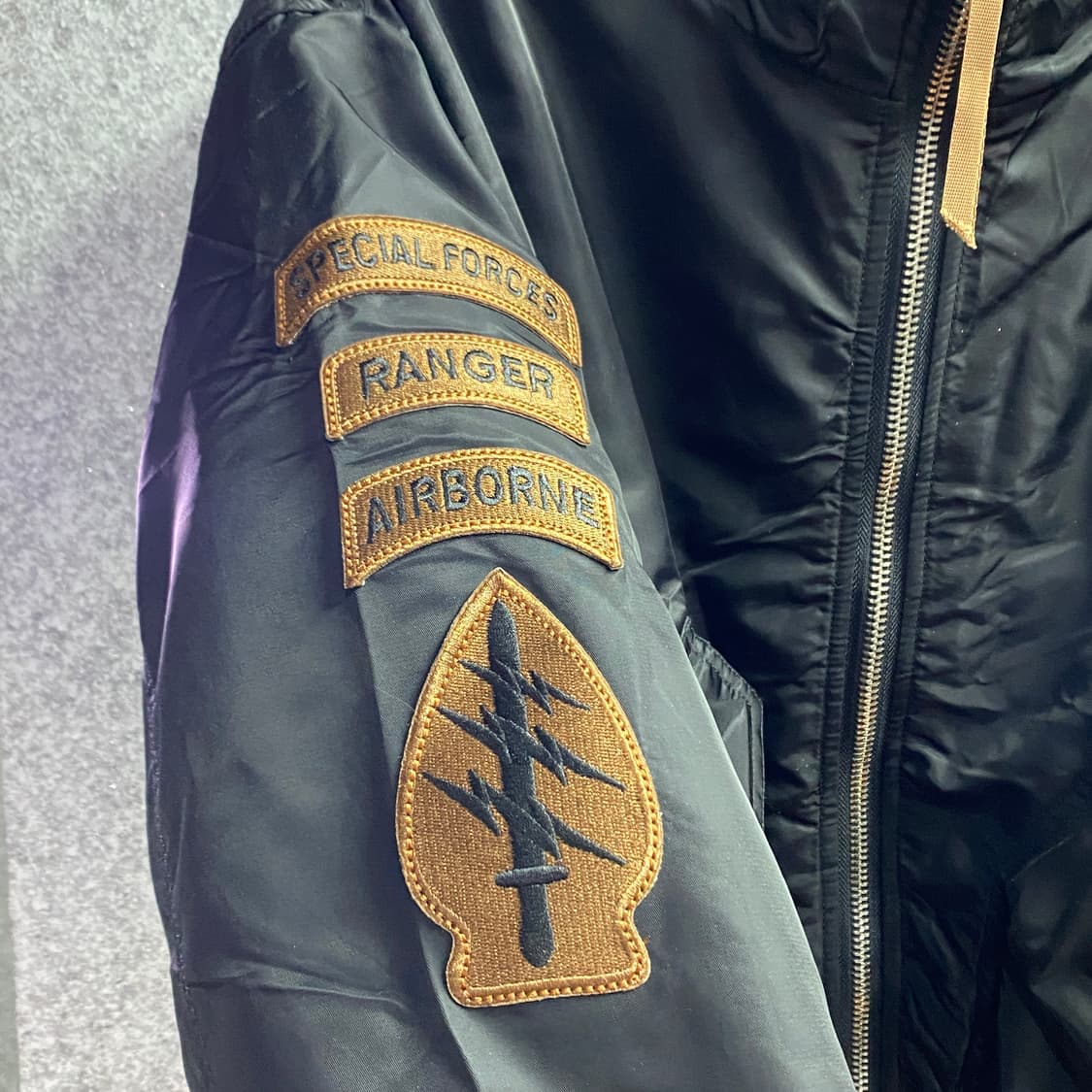 빈티지 USA 하이넥 패치 MA-1 항공 점퍼 B3864 상품이미지3