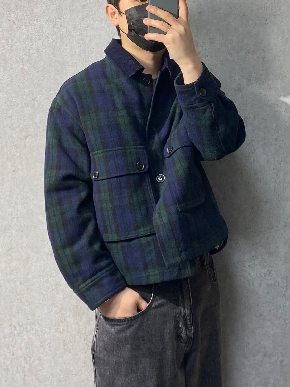 [XL] Eddie Bauer 에디바우어 블랙와치 울 체크 자켓 상품이미지2