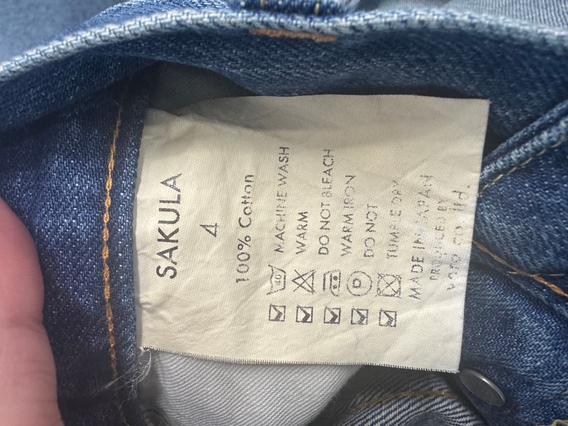 sakula 일본산 데님 사이즈 4 상품이미지4