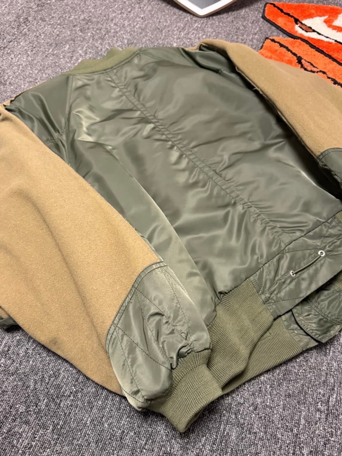 [46] 타카히로 미야시타 더 솔로이스트 14AW 이중봄버 자켓 올리브 상품이미지8