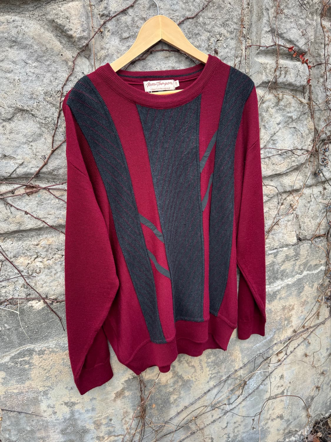 빈티지 캐나다 메이드 패턴 니트 L 상품이미지3