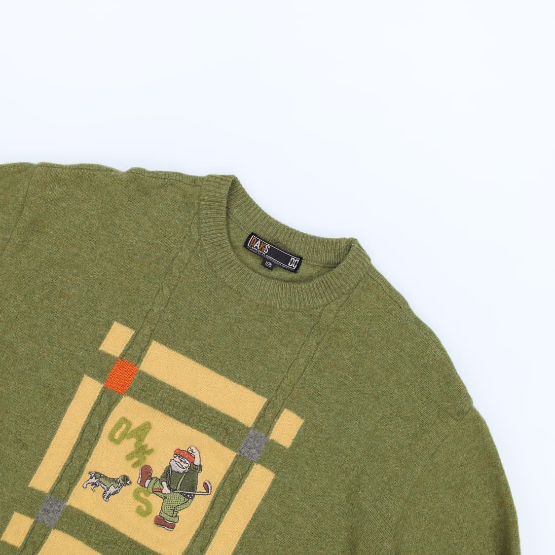 [105] 닥스 빈티지 자수 라운드 니트 스웨터 3822 상품이미지3