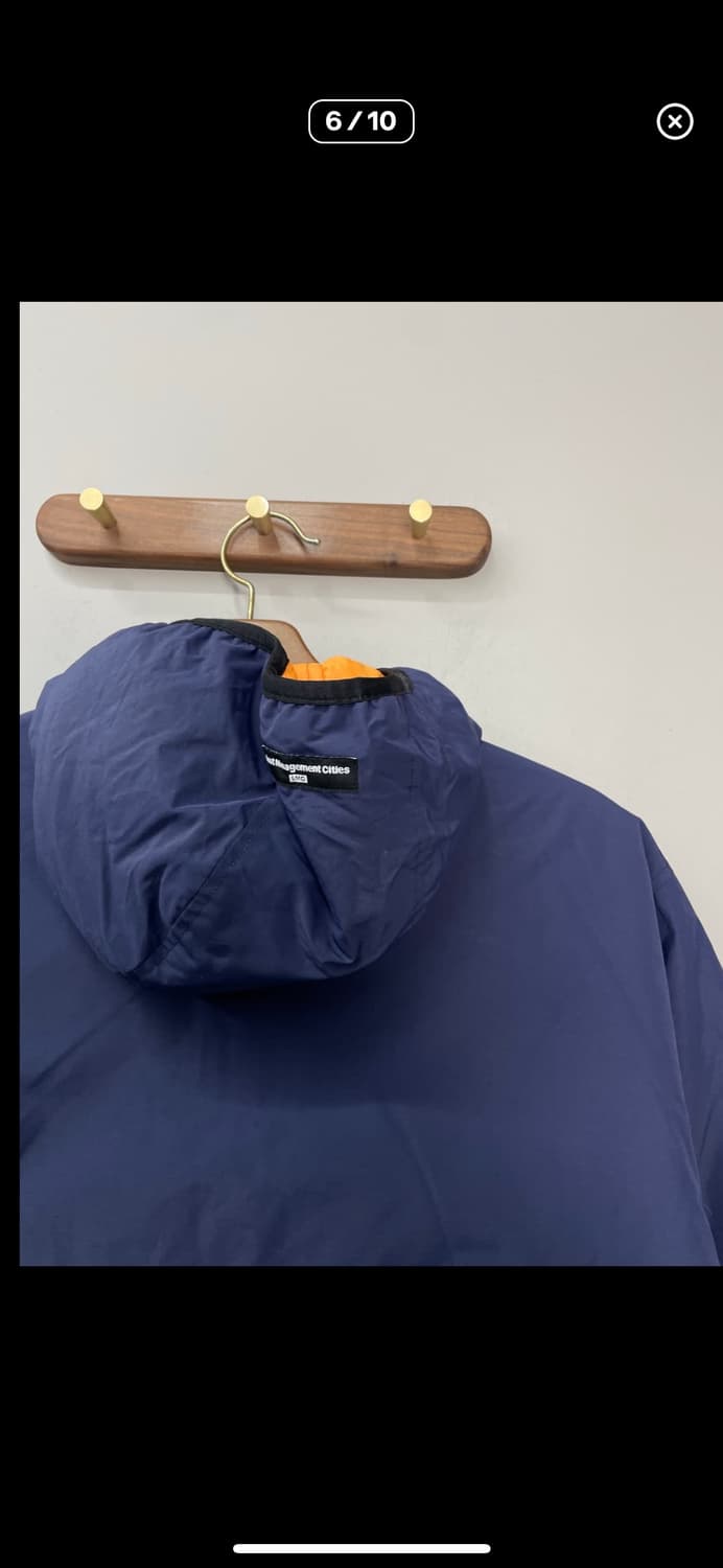 LMC 리버시블 오렌지 네이비 후드다운 패딩 A2994 상품이미지5