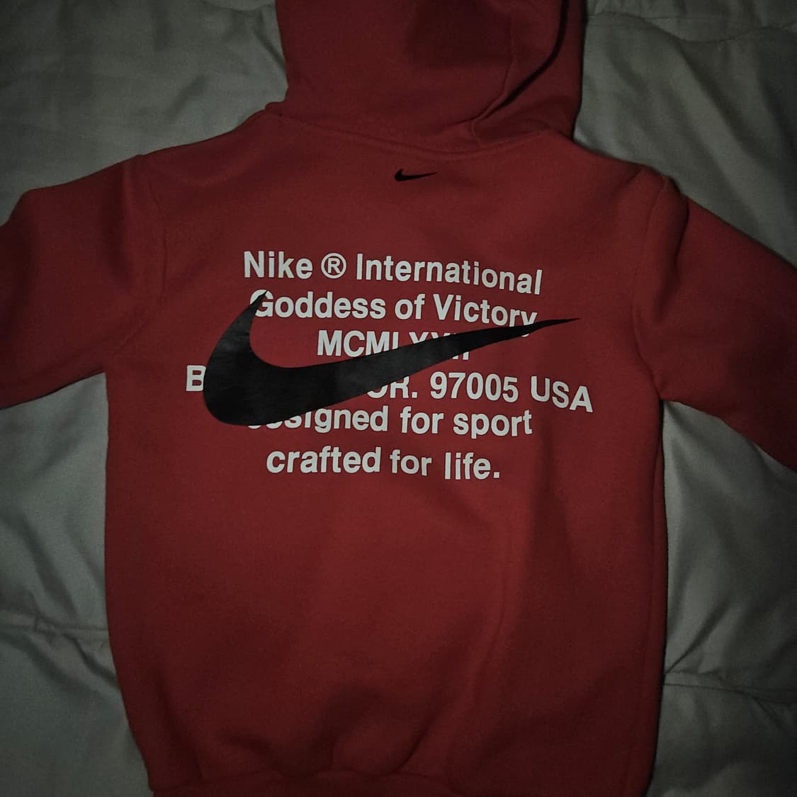 나이키 레드 후드집업 상품이미지1