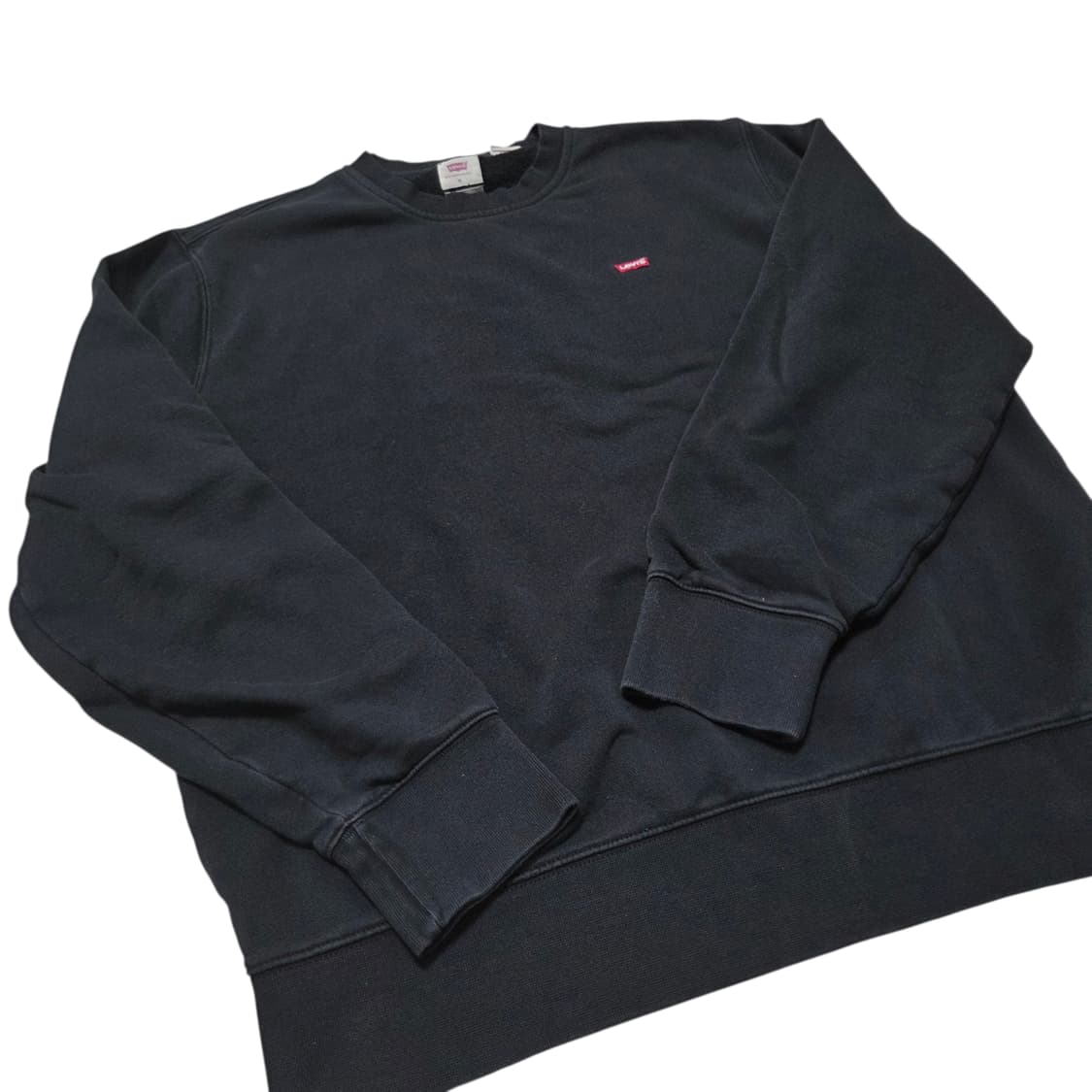 Levi's 리바이스 남녀공용 블랙 배트윙 로고 맨투맨 상품이미지3