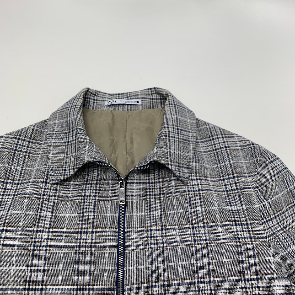 ZARA 자라 체크 블루종 자켓 상품이미지2