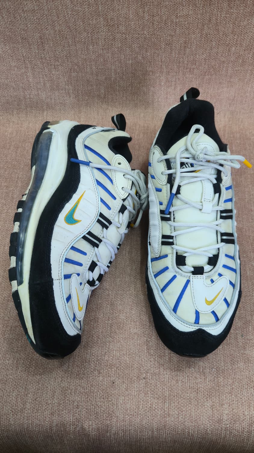 나이키 275mm- 에어맥스98 화이트/블루 운동화 상품이미지1