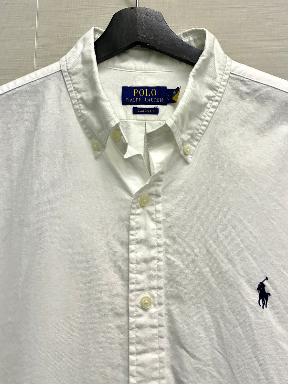 (L/105)POLO 폴로랄프로렌 클래식 화이트 옥스포드 셔츠 폴로셔츠 상품이미지3