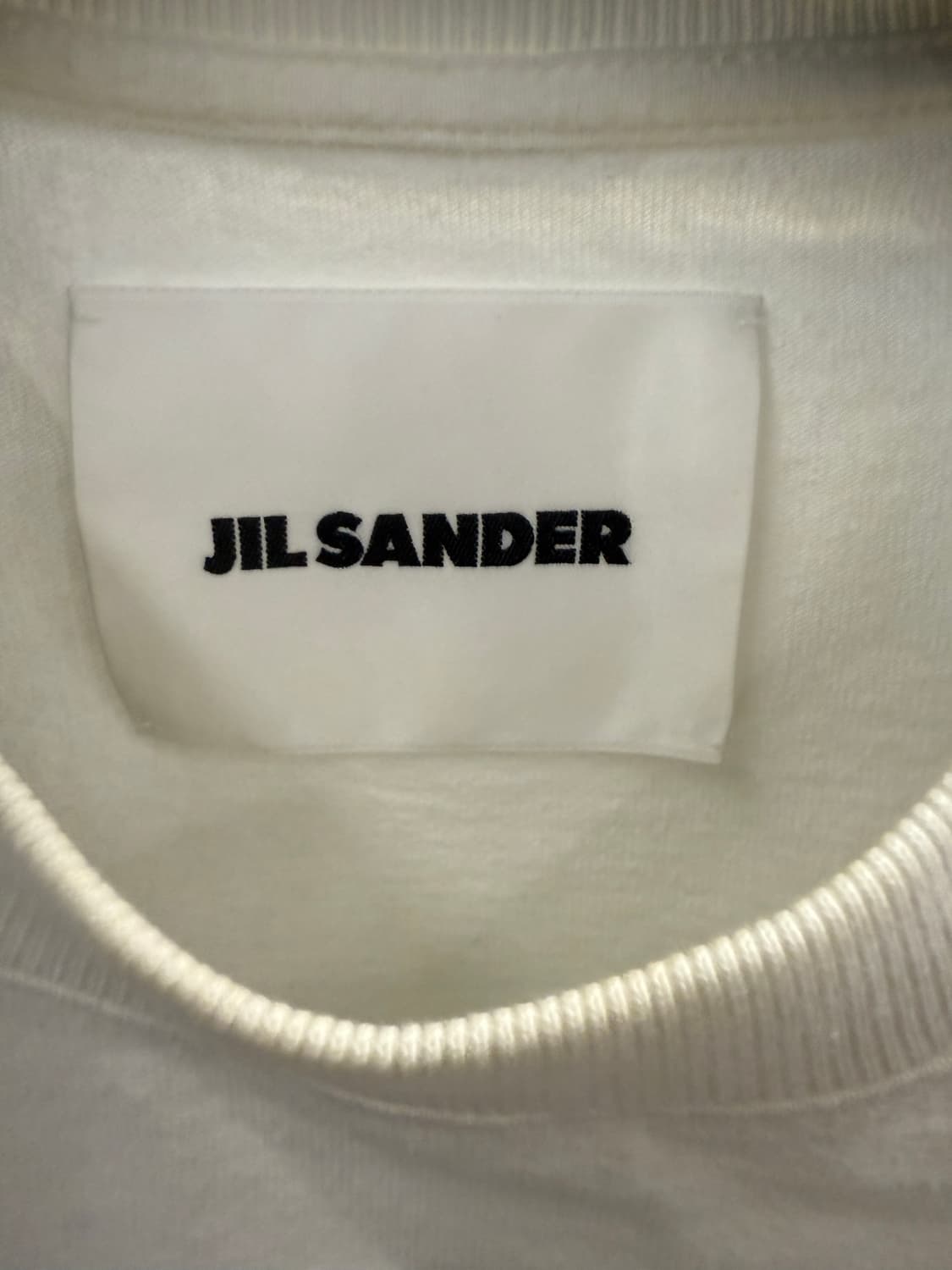 질샌더 정품 로고 반팔 티셔츠 화이트 S 상품이미지3