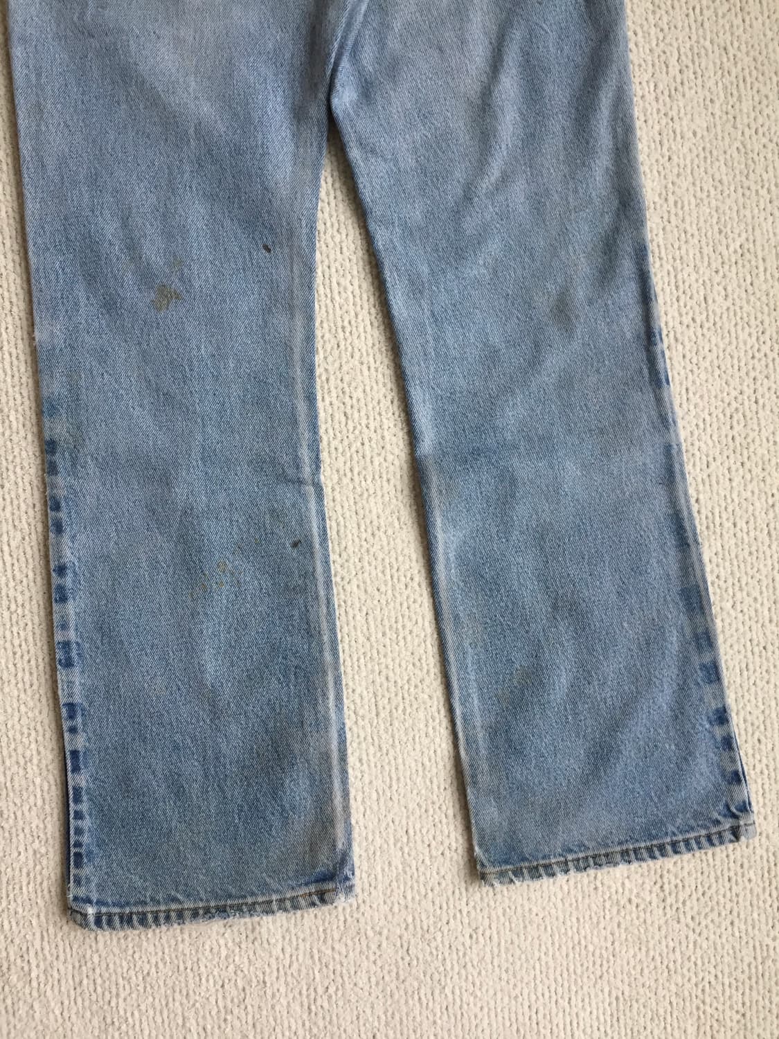90‘s levis 517 리페어 부츠컷 데님 굿페이딩 상품이미지7