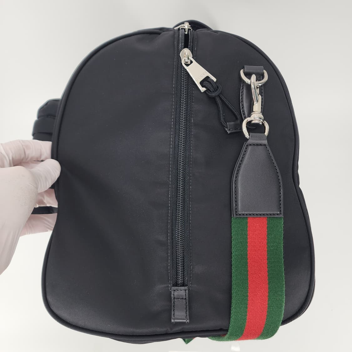 초민트급 구찌 이정재 라지 더플백 블랙 나일론 보스턴백 반둘리에 상품이미지6