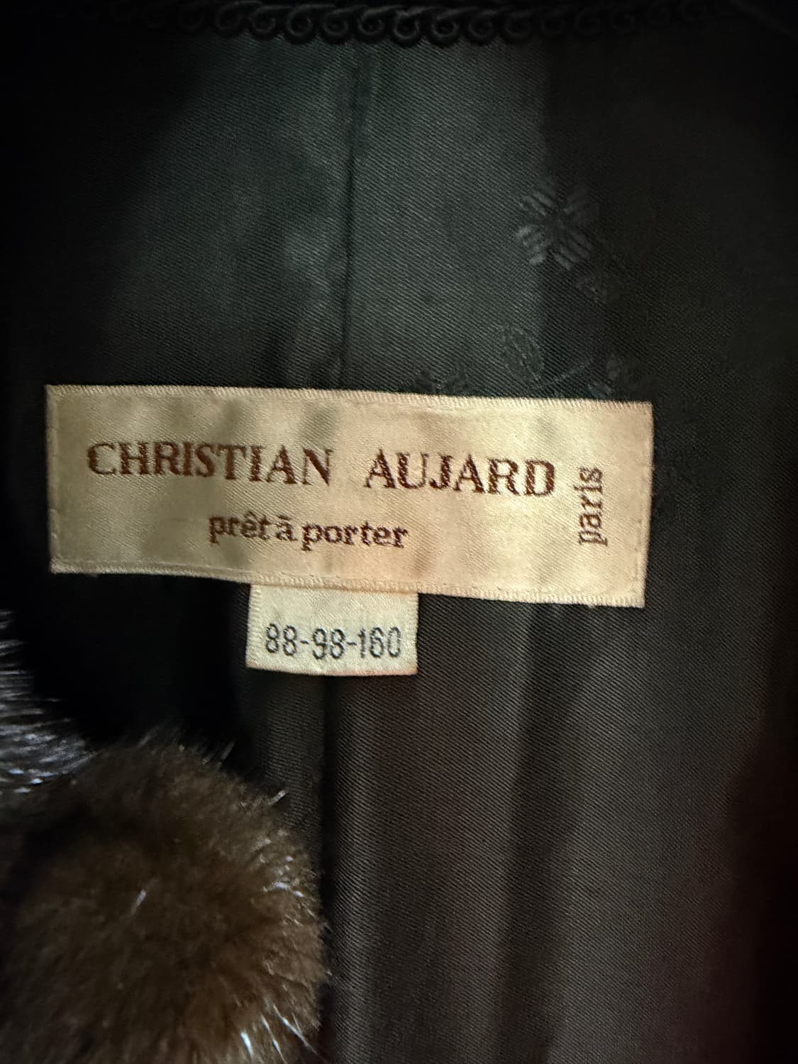 크리스찬 오자르 밍크코트 블랙그라마 상품이미지5