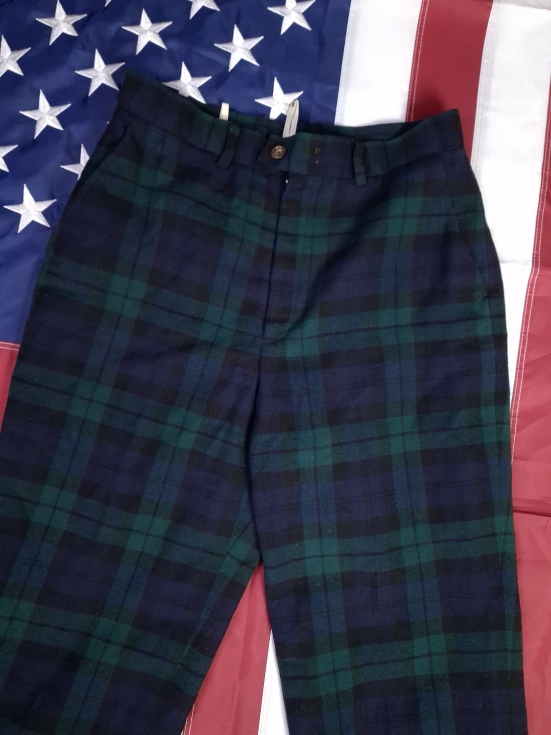 오리지날 90's 일본판 J.PRESS 우먼 블랙와치 울 팬츠 상품이미지2