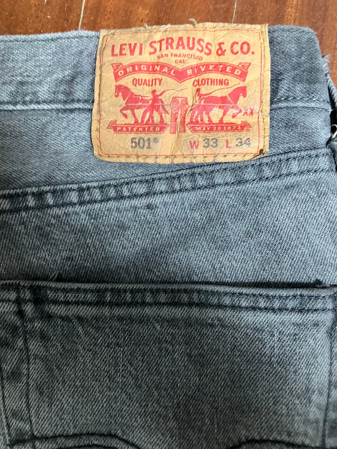 리바이스 501 W33 L34 상품이미지4