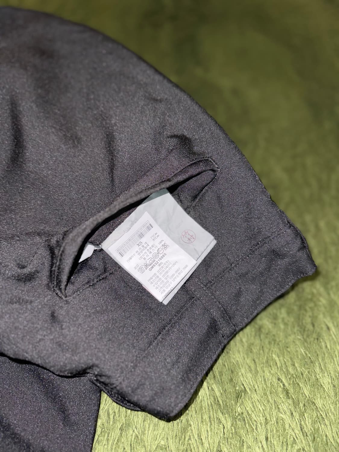 [XS] 꼼데가르송 블랙 16ss 폴리 크롭 팬츠 상품이미지9