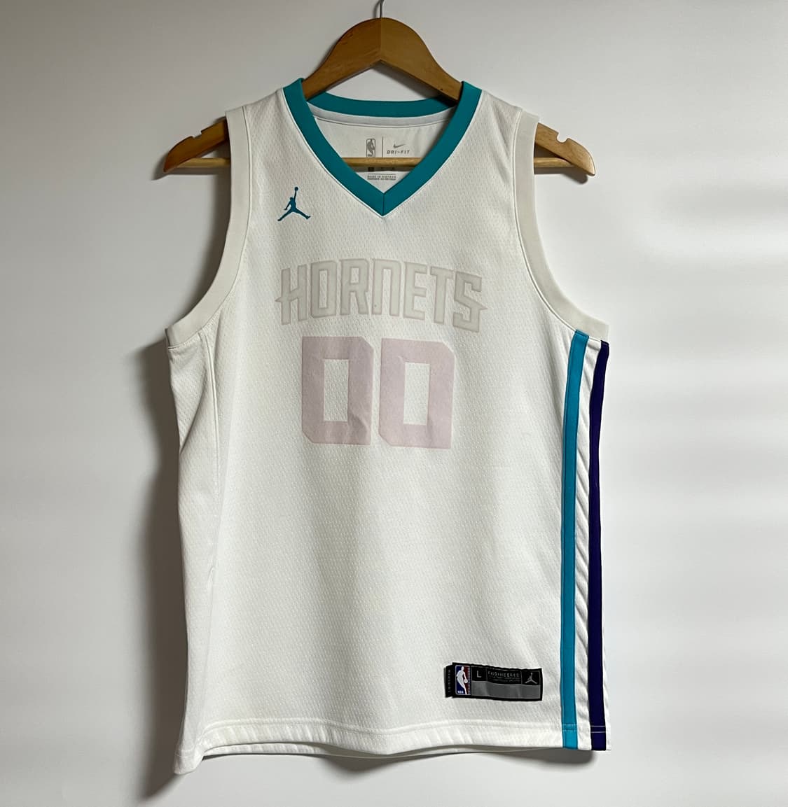 공용 조던 X NBA 샬럿 호네츠 스윙맨 슬리브리스 져지 L 상품이미지1