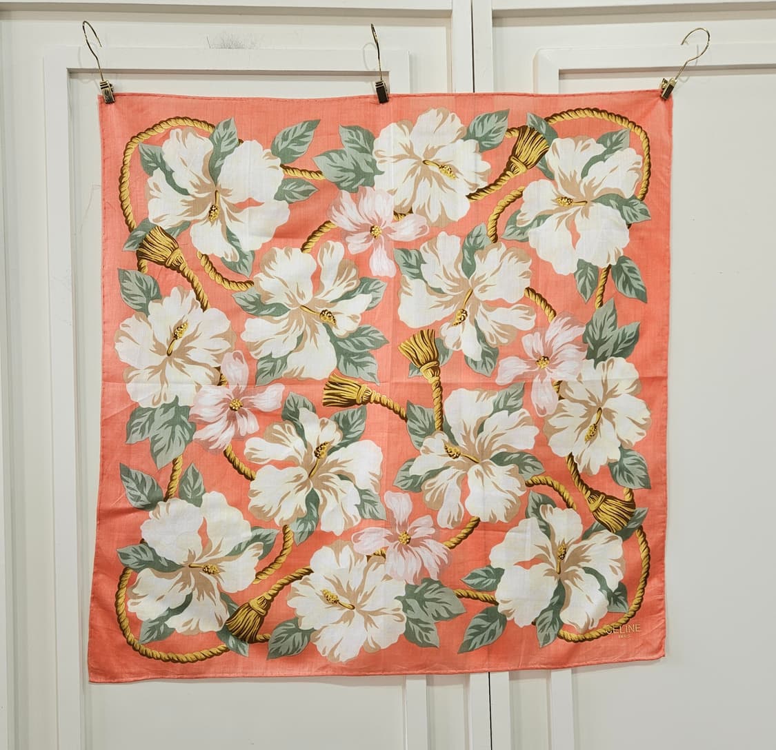 셀린느 오렌지 플라워 손수건 상품이미지1