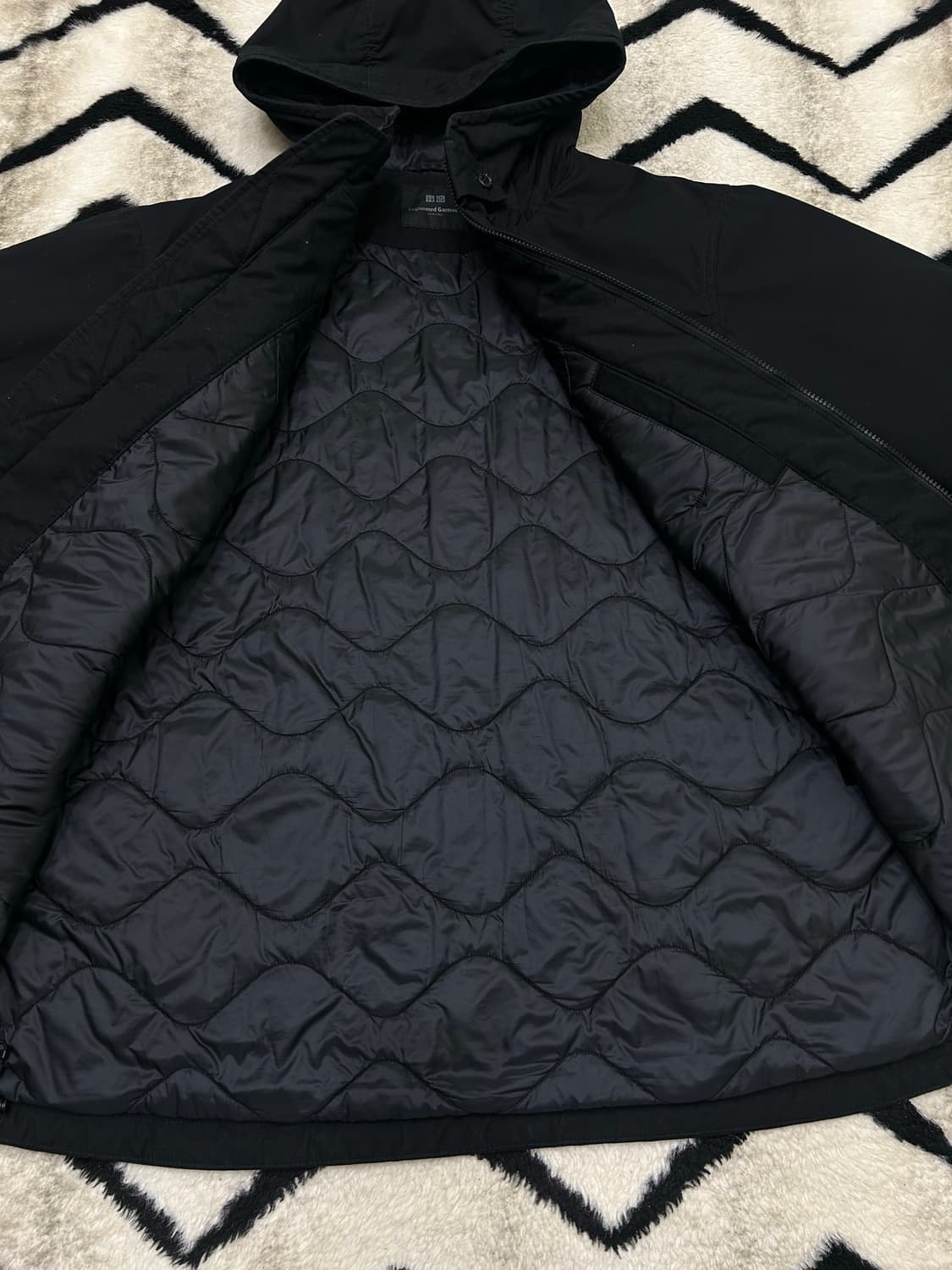 [L]유니클로x엔지니어드가먼츠 유틸리티 퍼프테크 자켓/블랙 상품이미지3