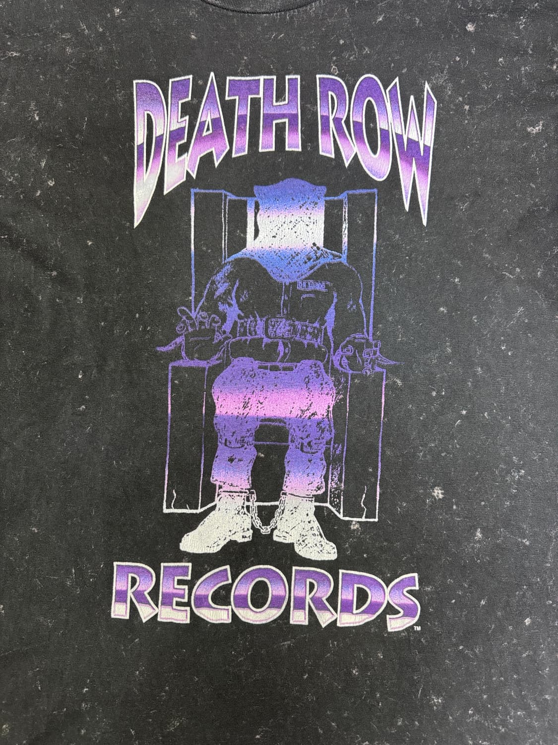 빈티지 데스로우 레코즈 스톤워싱 티셔츠 XL 상품이미지2