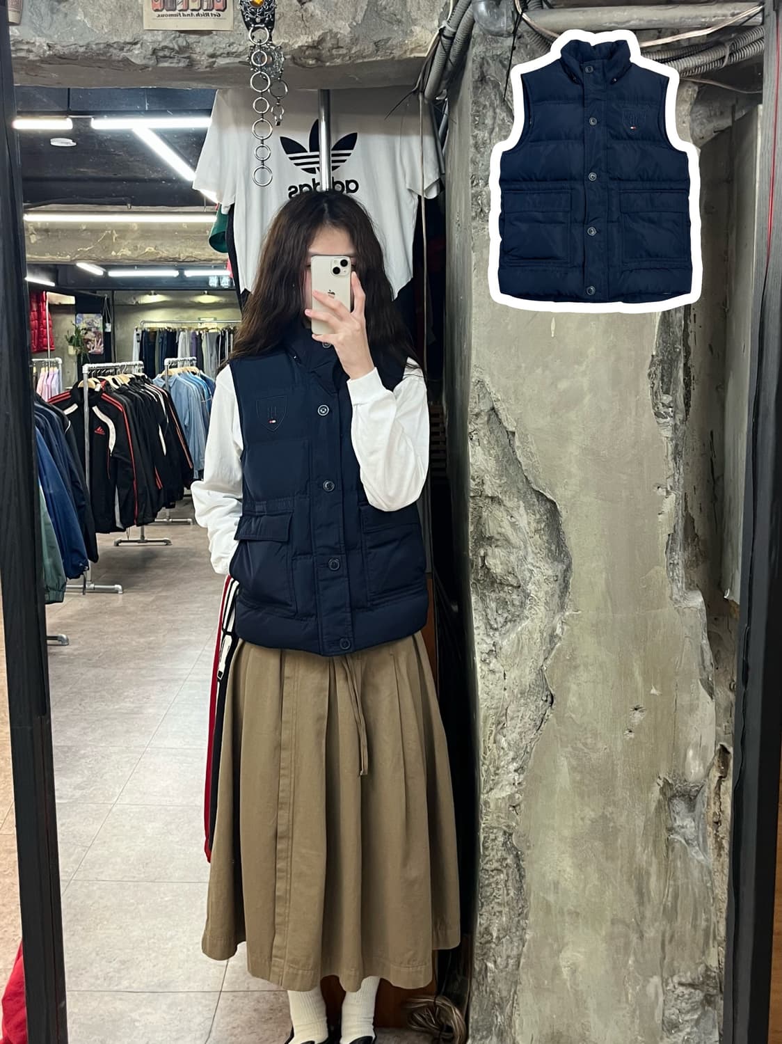 타미힐피거 덕다운 패딩 베스트 네이비 키즈14 #csz2430 상품이미지1