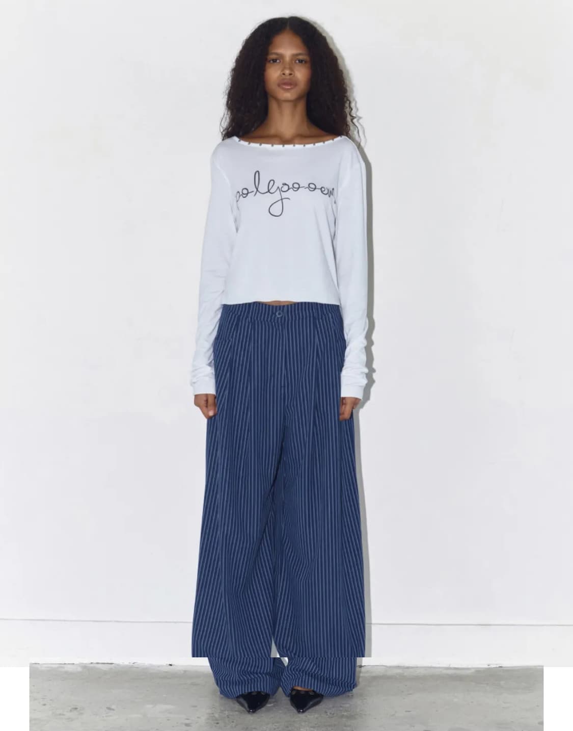 폴리수엠 스트라이프 팬츠 상품이미지1