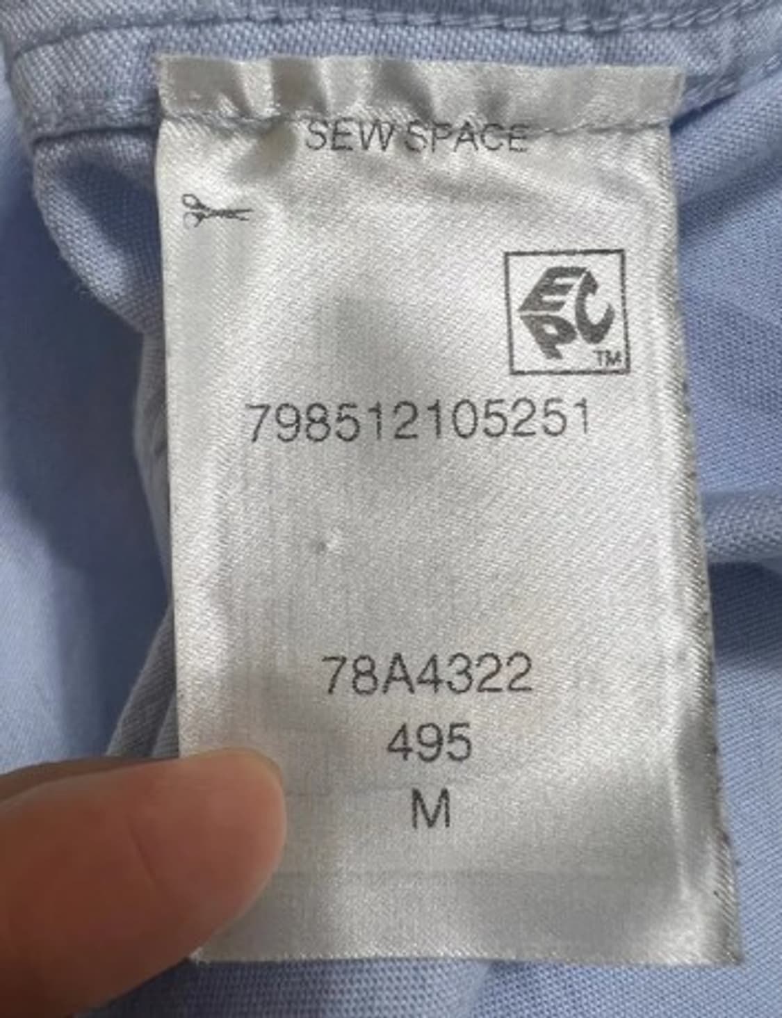 타미힐피거 남성 스카이블루셔츠 M사이즈 상품이미지5