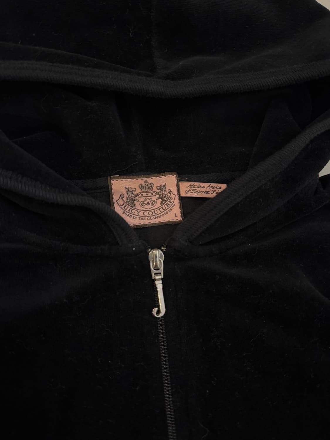 희귀) 쥬시꾸뛰르 대장급 y2k 갸루 벨벳 후드집업 상품이미지4