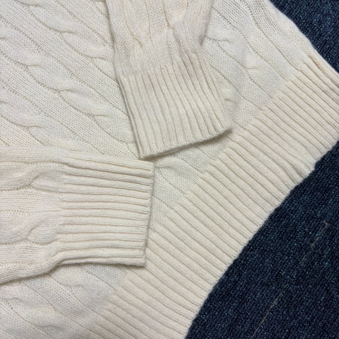 폴로 랄프로렌 울 캐시미어 꽈배기 니트 상품이미지2