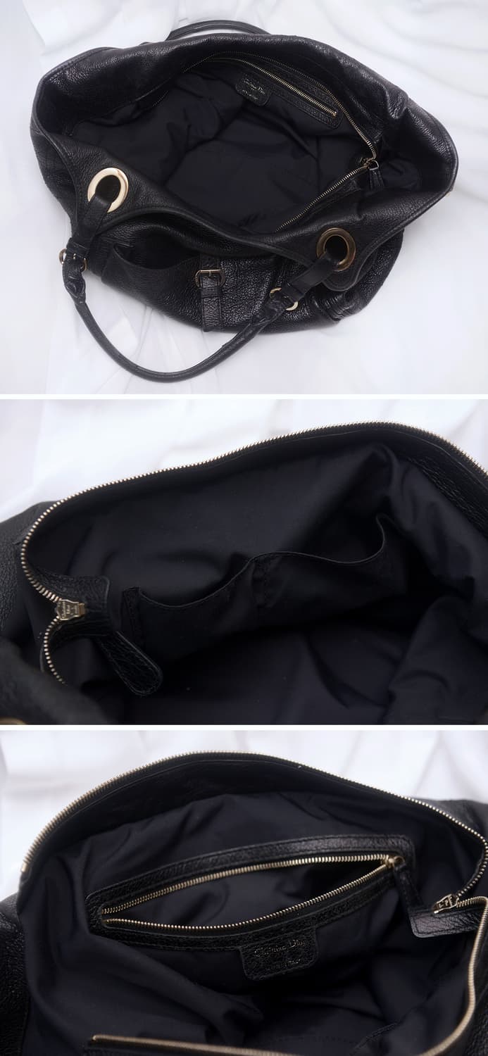디올 (Dior) 블랙 까나쥬 디어스킨 빅토트.숄더백 상품이미지6