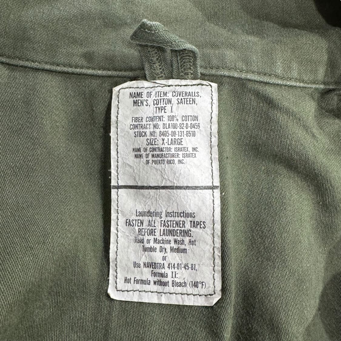 US Army 타입1 유틸리티 커버올 (XL)  상품이미지6