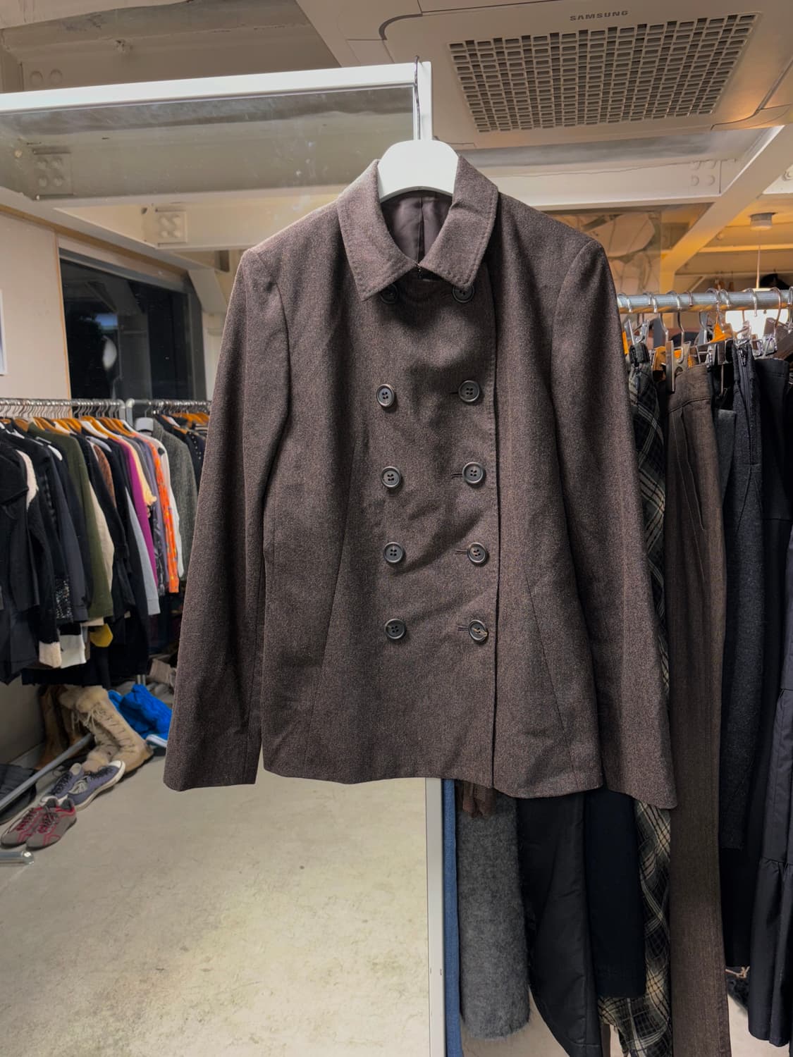 Kiyoko takase 더블 브레스티드 울자켓 상품이미지2