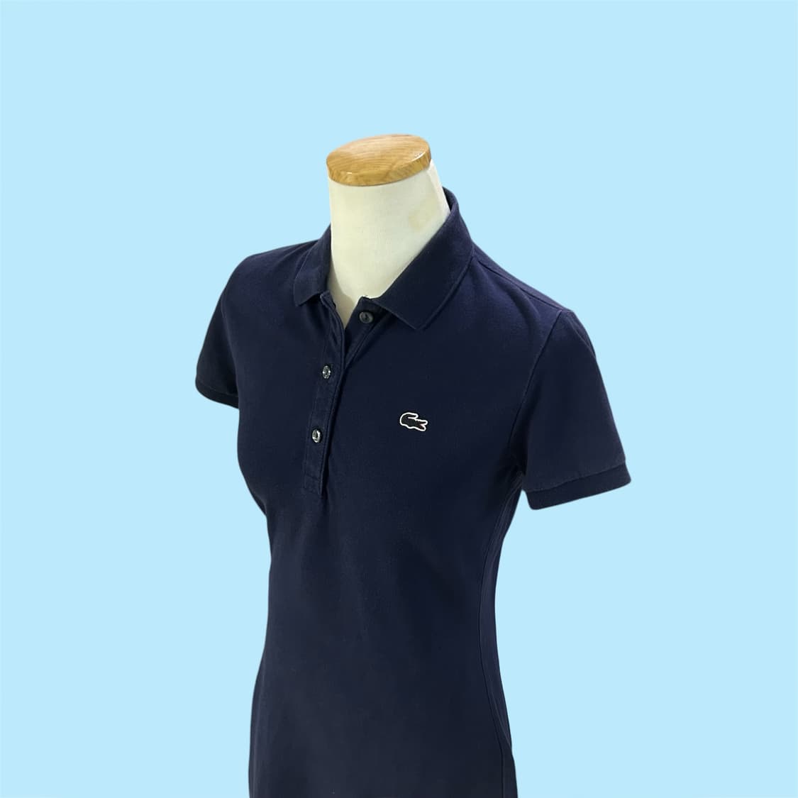 [S] Lacoste 라코스테 네이비 반팔 카라 원피스 상품이미지2