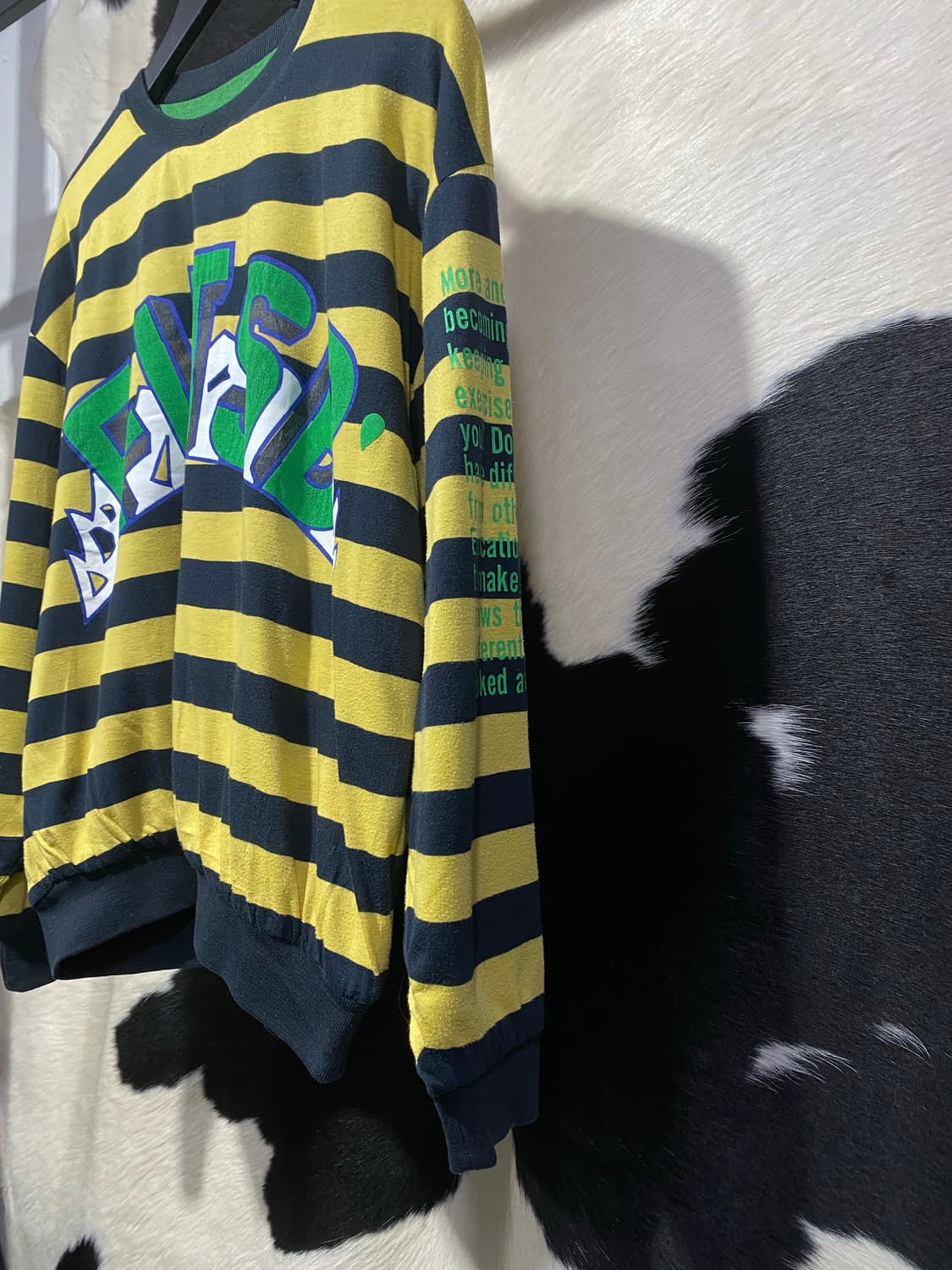 Fits-B 레터링 프린팅 리버시블 맨투맨 상품이미지4