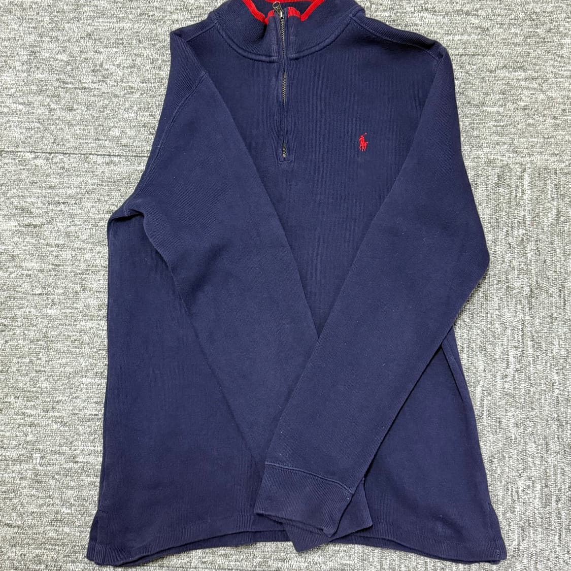 폴로 반집업 니트 (보이즈XL/성인90-95) 상품이미지2