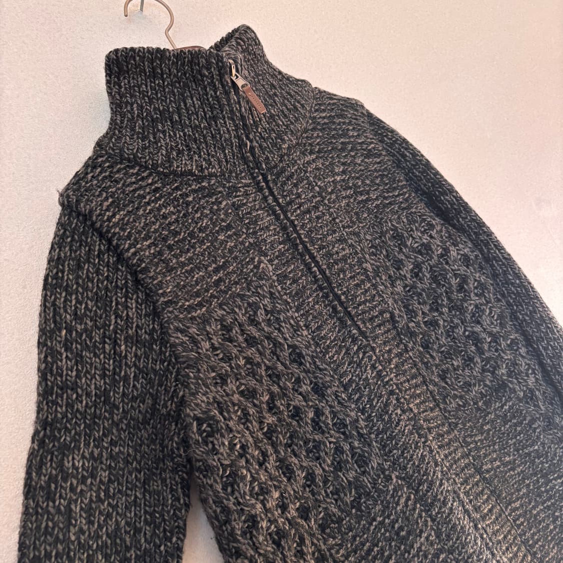 55 다운 패딩 안감 니트 집업 알파카 홈쇼핑 상품이미지5