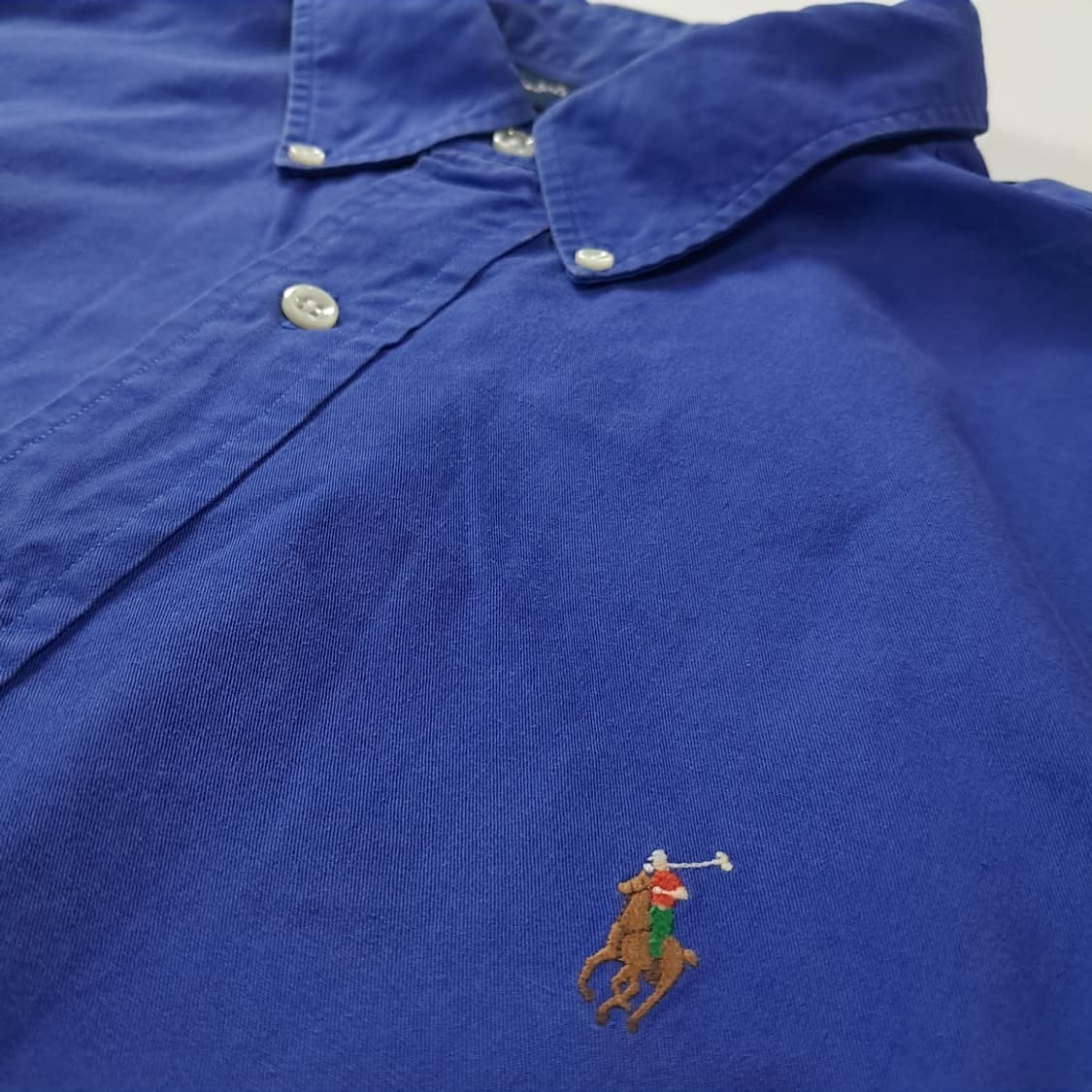 CK770 2XL 폴로 90s 멀티포니 로열블루 반팔 셔츠 남방 상품이미지4
