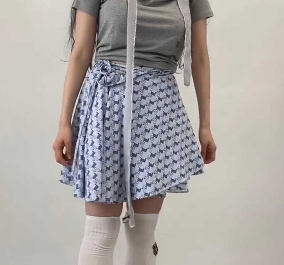 샬롬클럽 랩스커트 상품이미지2