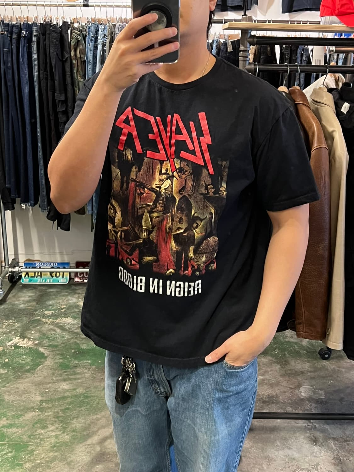 [XL] SLAYER 슬레이어 머천다이즈 빈티지 반팔 밴드 티셔츠 상품이미지2