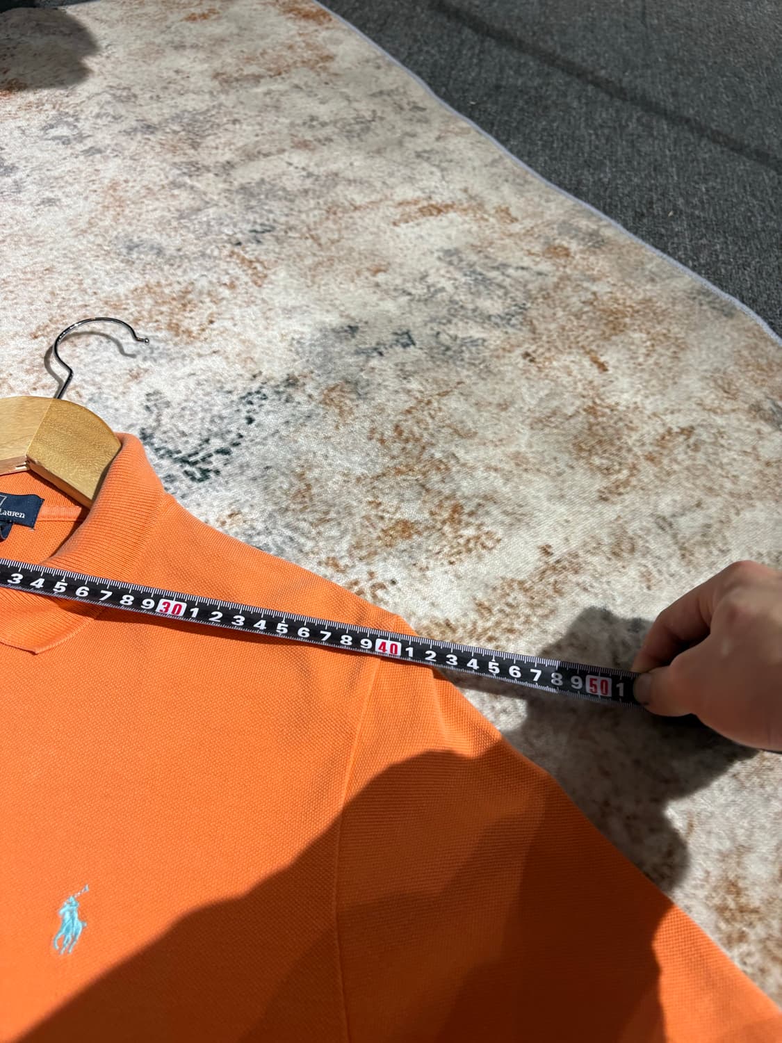 폴로 랄프로렌 오렌지 커스텀 반팔 카라 티셔츠 상품이미지7