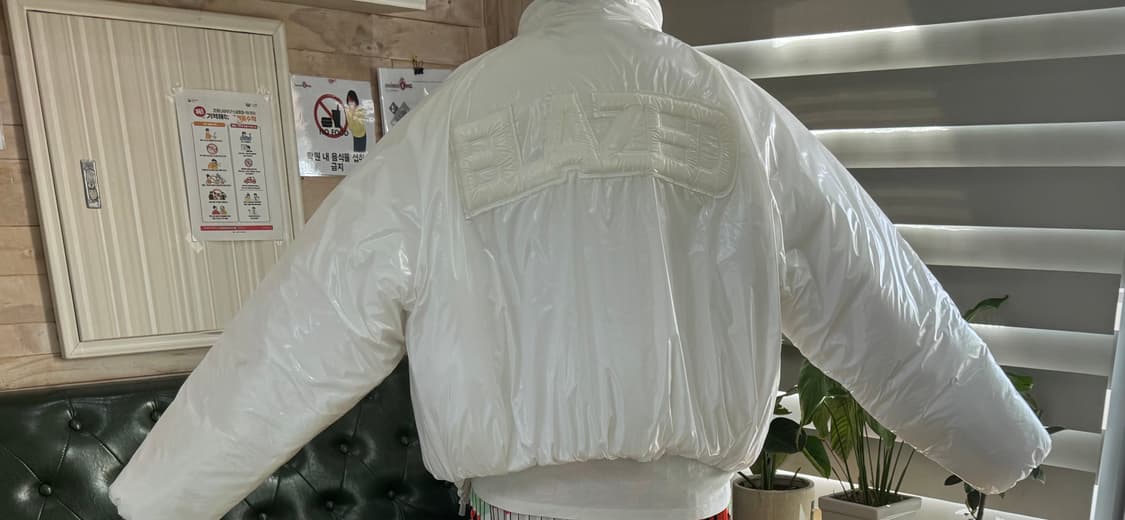 블레이즈드 패딩 화이트 상품이미지3