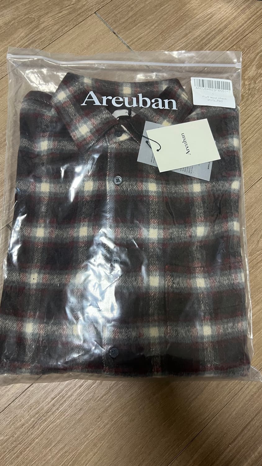 [1] 아르반 플러프 울 체크 셔츠(레드) 상품이미지2